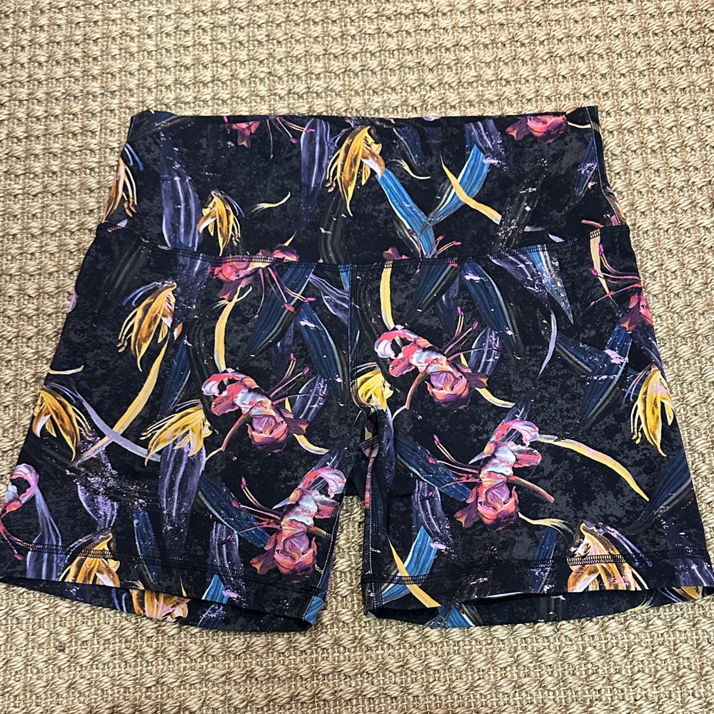 lululemon athletica Black Floral Men's Athletic Shorts